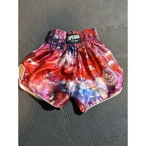 Superare Muay Thai Shorts – Tie-Dye Fight Shorts – Size Medium – NYC/LA Fight